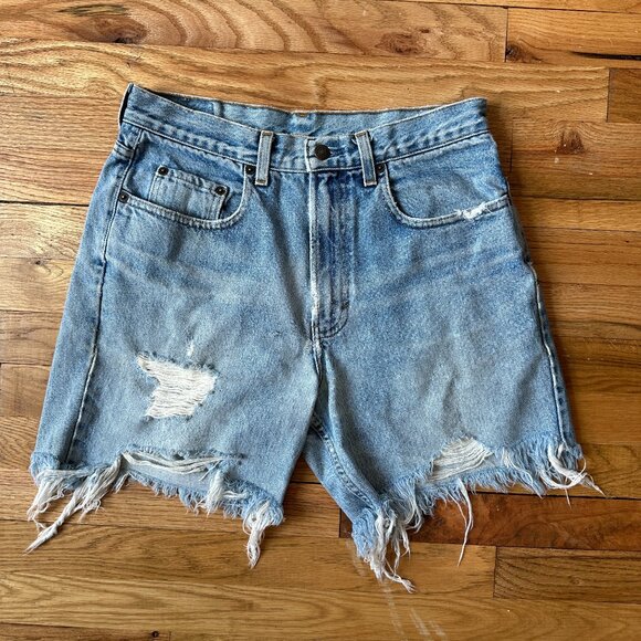 VTG GAP Denim Cut Off Jorts Size 32 - Picture 1 of 6